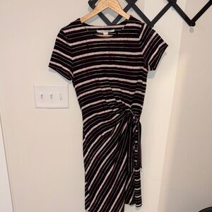 Striped Black and Pink Dress